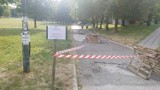 Kraków. Dziury i gruzy. Alejki w parku na Kurdwanowie są niebezpieczne i czekają na remont
