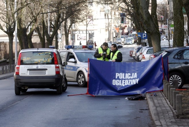 Miejsce wypadku na ul. Skłodowskiej