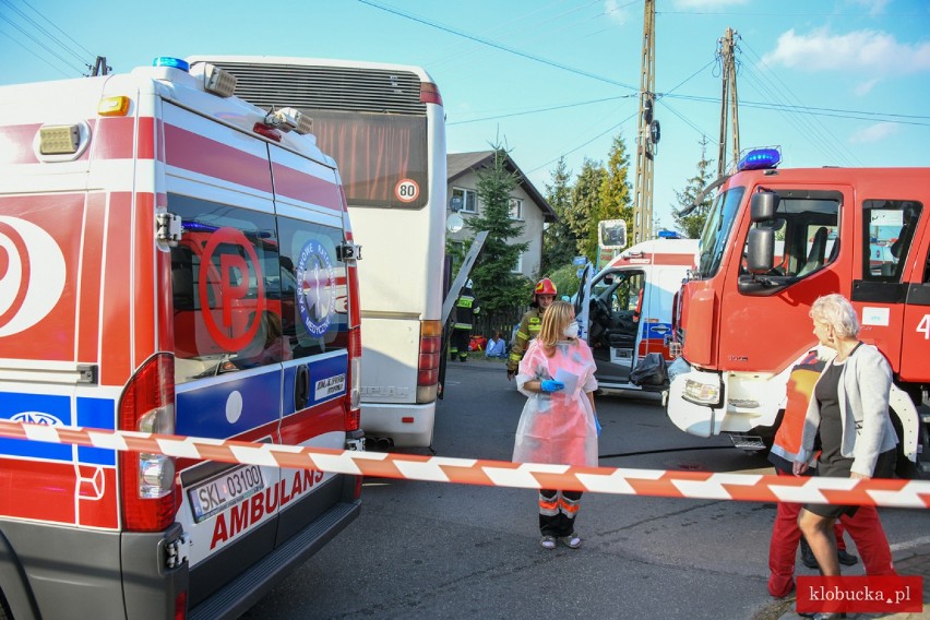 Wypadek dwóch autobusów w Pankach