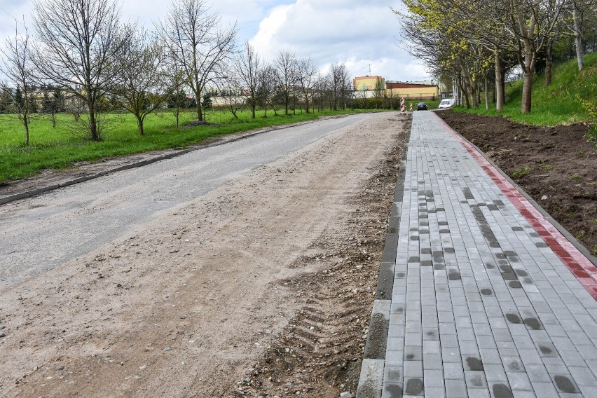 Osiedle Północ w Sławnie - remont ulic - postęp prac