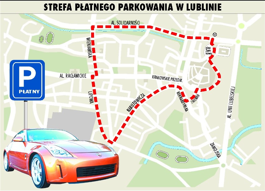 Strefa płatnego parkowania w Lublinie coraz bliżej (CENY)