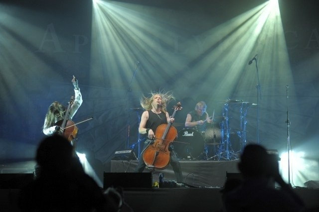 Apocalyptica na scenie pierwszego dnia festiwalu w Jarocinie