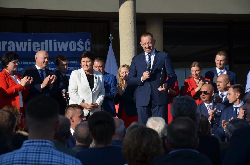 Wicepremier Beata Szydło wspierała kandydatów PiS w Opocznie