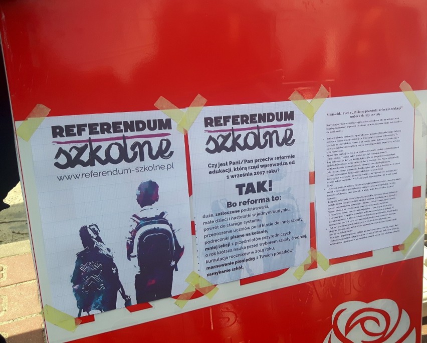 Zbierali podpisy za referendum szkolnym