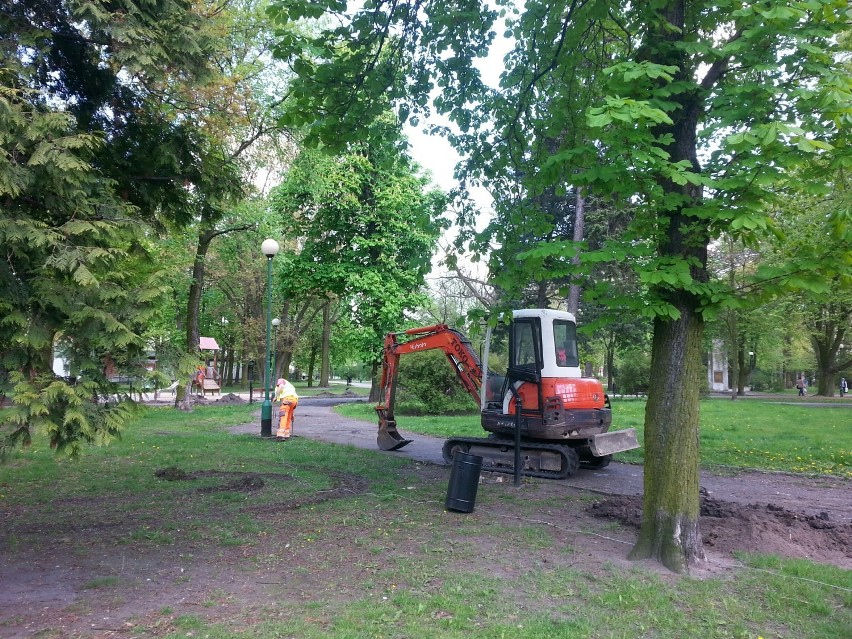 Rozpoczęła się rewitalizacja Parku Rodego w Tomaszowie Maz. [ZDJĘCIA]