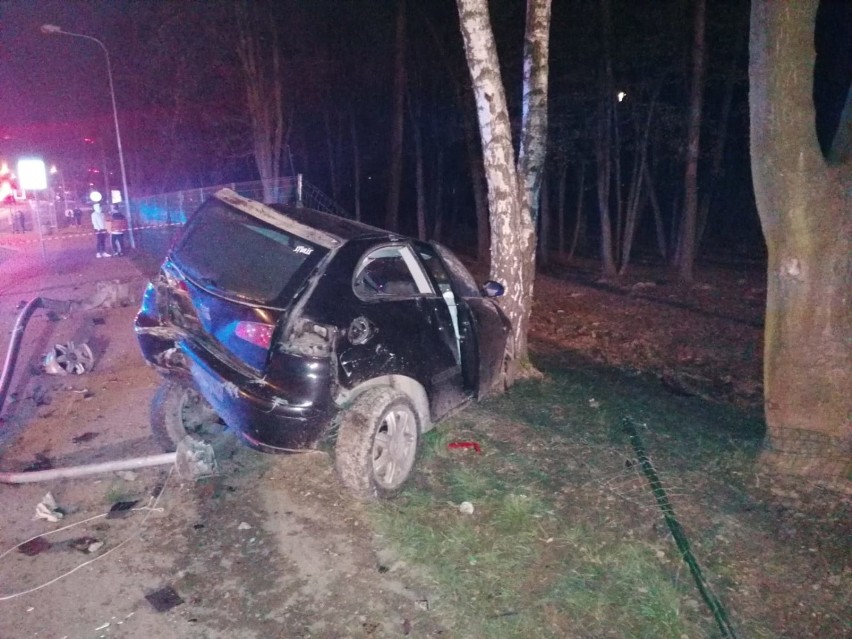 Wypadek na ul. Dąbrowskiego w Oświęcimiu