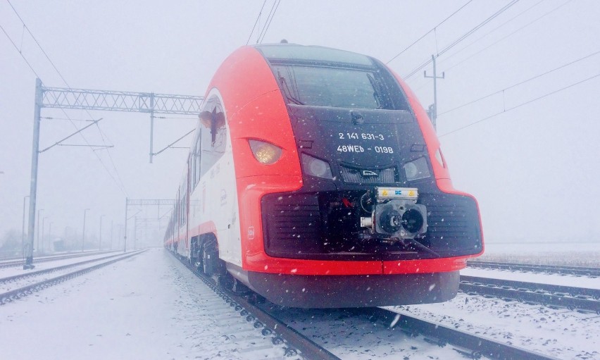 Nowe Elfy z Pesy w Bydgoszczy pojechały do Wielkopolski. W zimowej scenerii [zdjęcia]