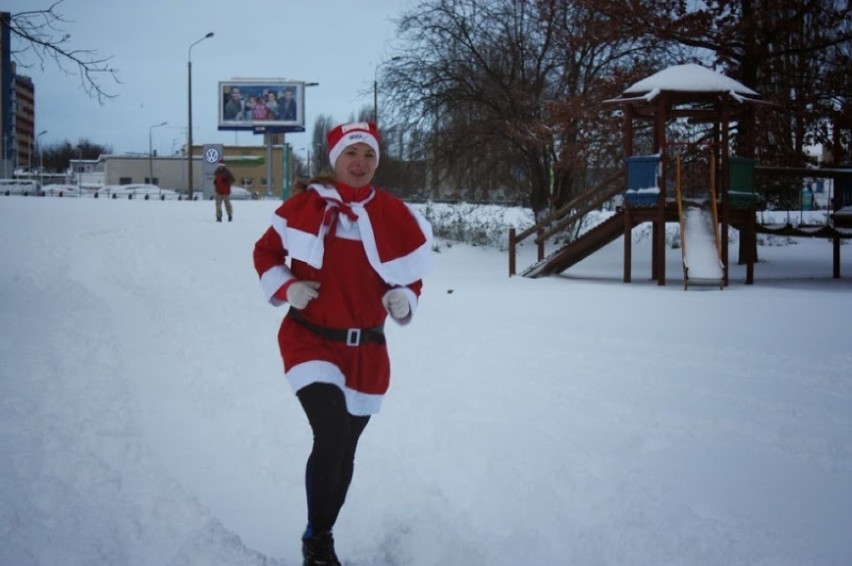 Parkrun w Gdańsku w śnieżnej scenerii