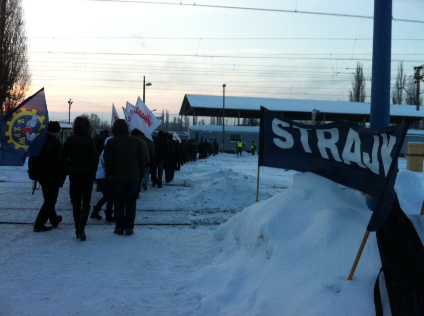 Strajk kolejarzy w Lublinie