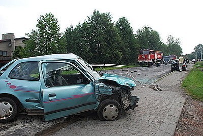 Mikołów: Wypadek na Rybnickiej. Dwie osoby ranne