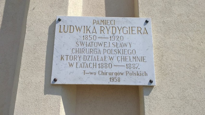Prof. Ludwik Rydygier - w Chełmnie jest jego pomnik, a...