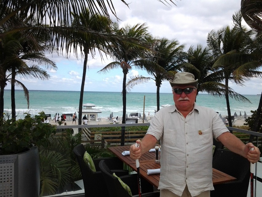 Lech Wałęsa znów spędza wakacje na Florydzie [ZDJĘCIA]