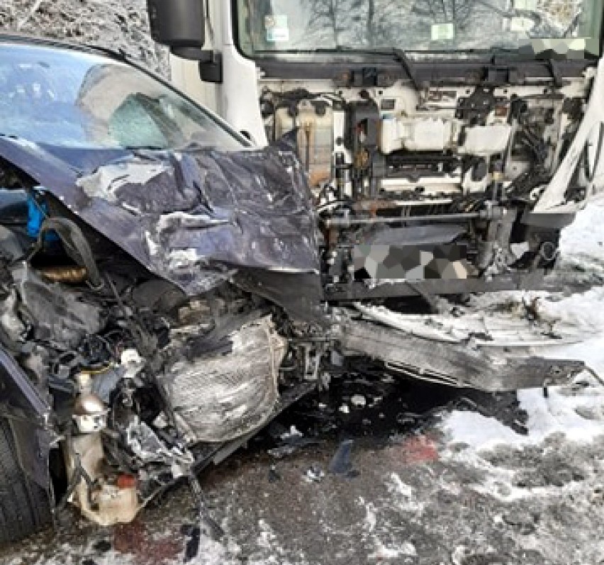 Wypadek na trasie Breńsk - Gockowo