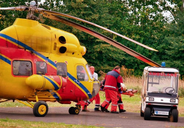 Lotnicze pogotowie ratunkowe często transportuje pacjentów do Siemianowic