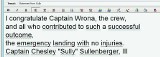 Kapitan Wrona w USA stał się &quot;Polskim Sully&quot;
