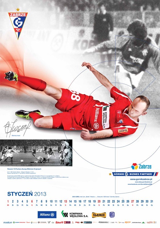 Kalendarz piłkarski Górnika Zabrze 2013