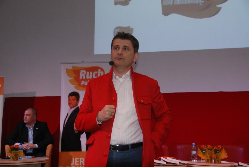 Dąbrowa Górnicza Janusz Palikot w bibliotece