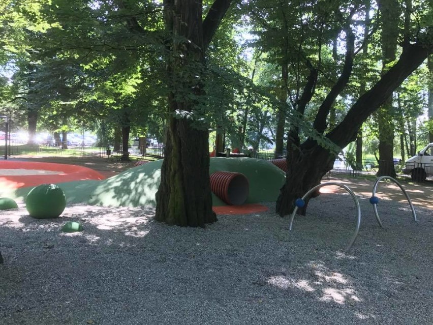 Nowe atrakcja na placu zabaw w wodzisławskim Parku Miejskim