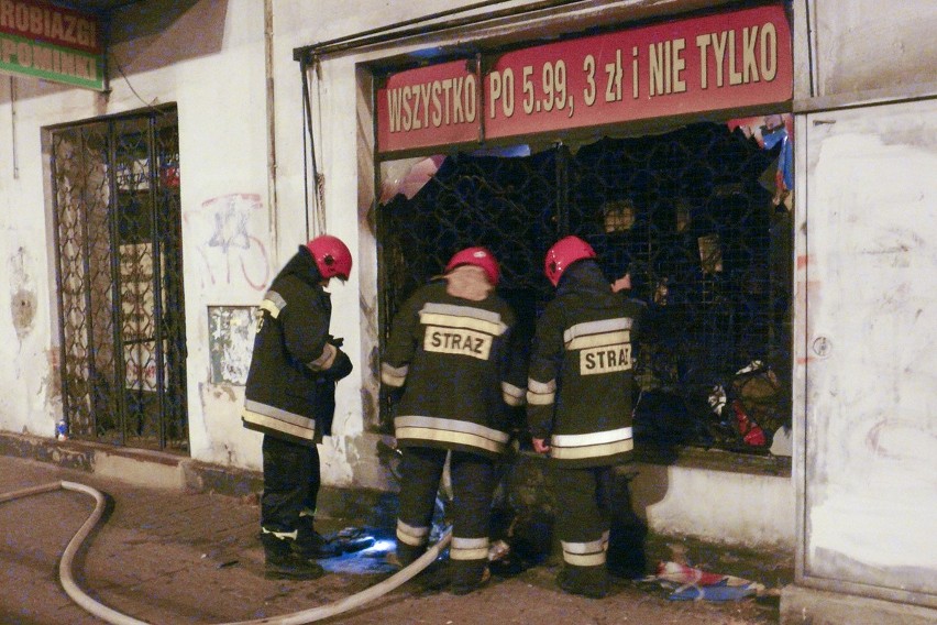 Podpalenie sklepu na Pabianickiej 224
