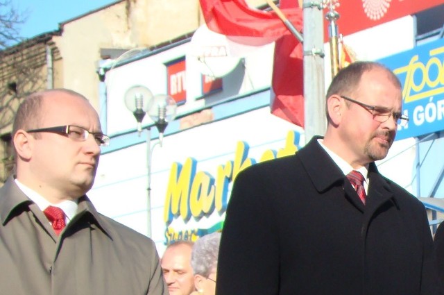 Paweł Bańkowski, pierwszy z lewej, zastąpił na stanowisku Tadeusza Kaczmarka, z prawej
