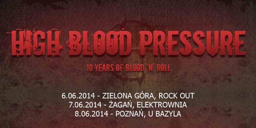 Koncert High Blood Pressure



Zagrają: High Blood Pressure,...