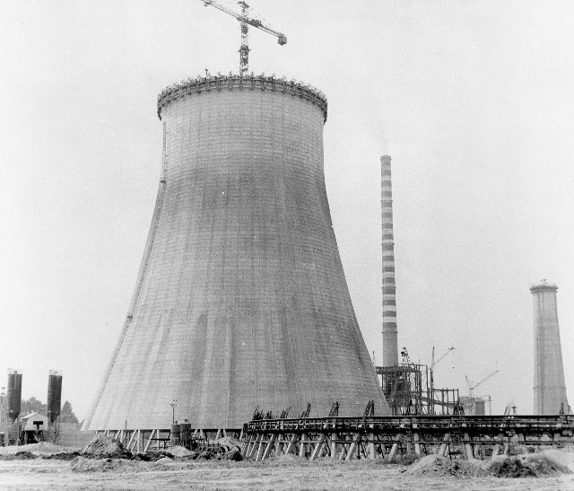 Tak wyglądała budowa Elektrowni Rybnik, która rozpoczęła się w 1967 r.