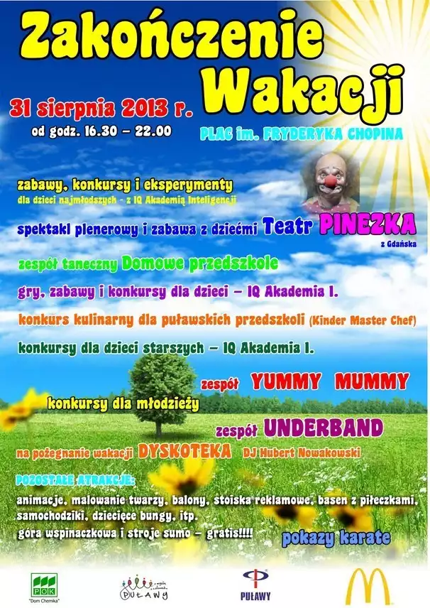 Puławy: Pożegnanie Wakacji 2013