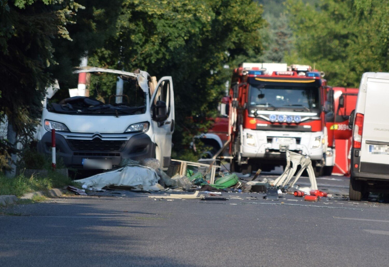 Częstochowa Wybuch przewożącej gaz. Są ofiary