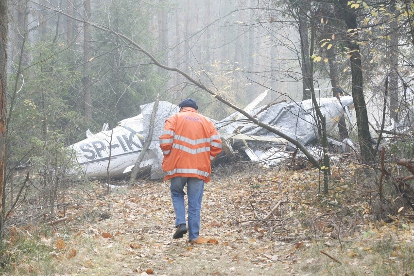 Szczątki rozbitego samolotu będą złożone w Pyrzowicach [ZDJĘCIA]