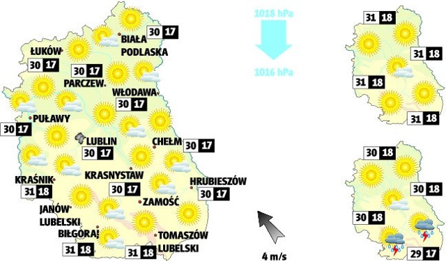Prognoza pogody w woj. lubelskim