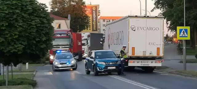 Potrącenie na ulicy Poznańskiej w Krośnie Odrzańskim.