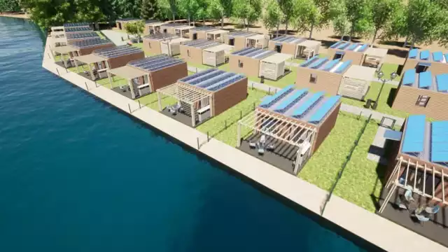 Kąpielisko Kraina Dobrej Energii w Jezierzanach zostanie rozbudowane!  Powstaną tu luksusowe domki na wynajem. Zobacz wizualizacje inwestycji |  Legnica Nasze Miasto