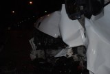 Wypadek w Sosnowcu. Kierowca wjechał w przystanek tramwajowy [zdjęcia]