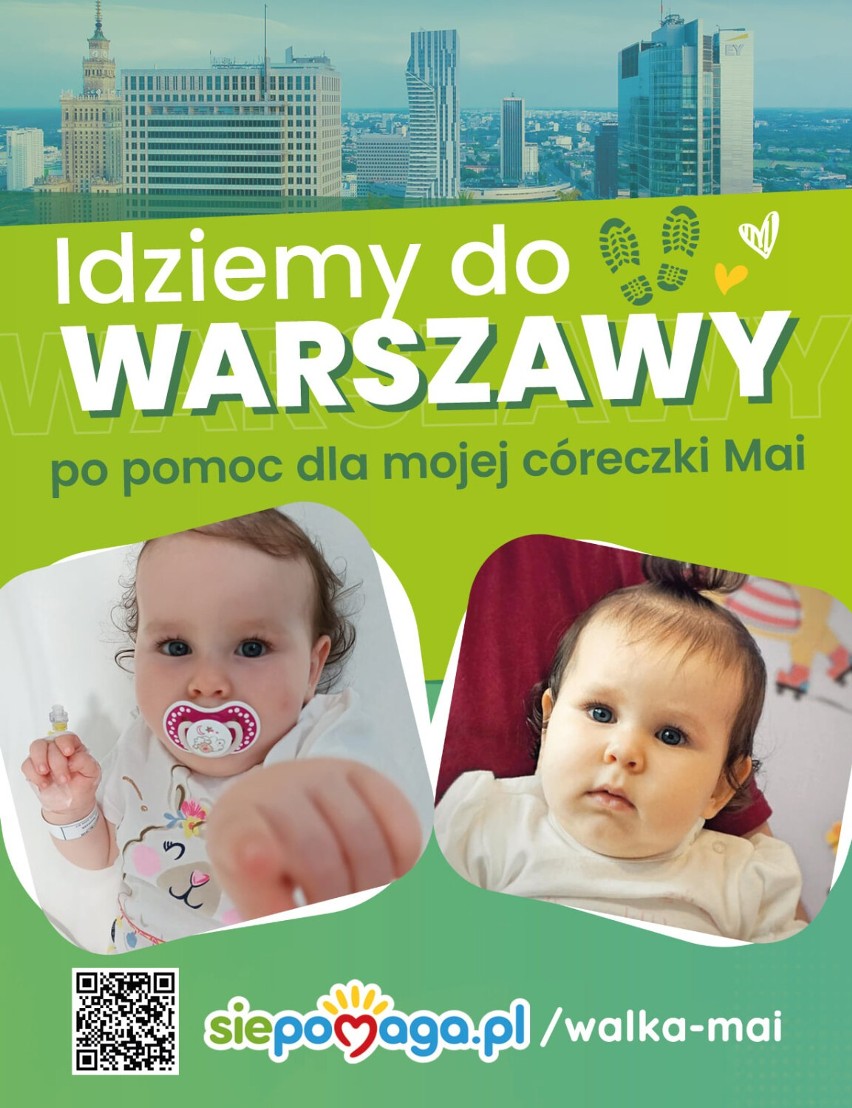 Zbąszyń. Tata Mai wyruszył do Warszawy, po nadzieję dla córeczki! - 23.08.2021 [Zdjęcia]