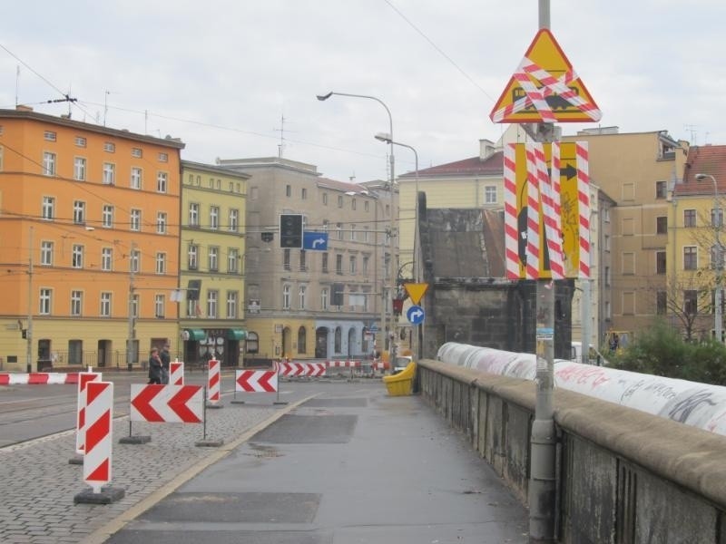 Wrocław: Most Pomorski zamknięty dla tramwajów (MAPA)