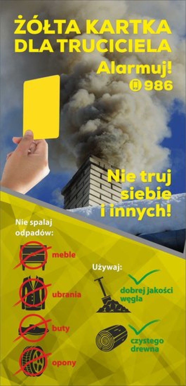Żółte kartki dla trucicieli! Akcja miasta i straży miejskiej