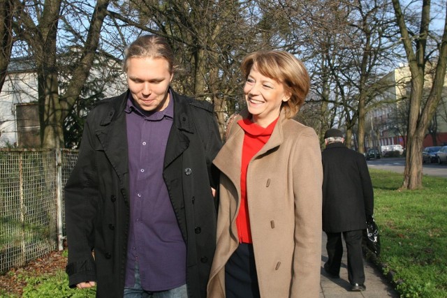 Hanna Zdanowska ze swoim synem Robertem