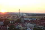 Pożar trawy w Polkowicach