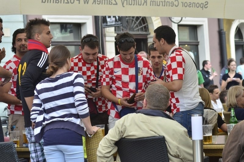 Euro 2012: Tysiące kibiców z Irlandii i Chorwacji w Poznaniu [ZDJĘCIA]