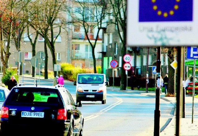 Ulica Cervi w Jeleniej Górze, zmodernizowana ze środków pomocowych Unii Europejskiej