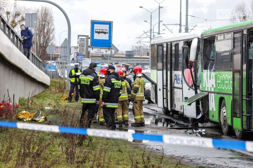 Wypadek autobusów w Szczecinie - 19.03.2021