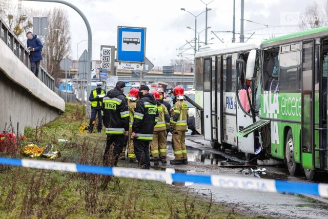 Wypadek autobusów w Szczecinie - 19.03.2021