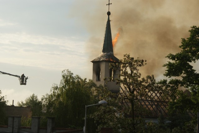 Pożar kościoła św. Józefa w Oławie wybuchł w Boże Ciało
