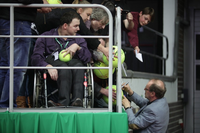 BNP Paribas Katowice Open: Wojciech Fibak przyjechał oglądać Radwańską [ZDJĘCIA]