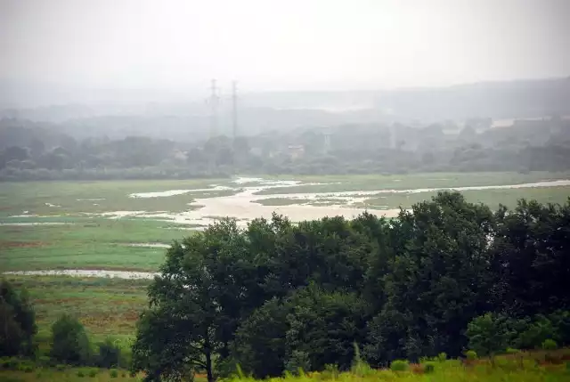 Choć rzeka Witka (Smeda) niesie dużo wody z Czech, zalew Witka jest pusty