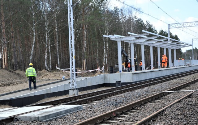 Na wysokości Goleniowskiego Parku Przemysłowego budowany jest nowy przystanek kolejowy