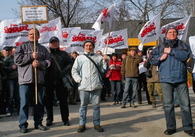 Pikieta pracowników spółki Proseat