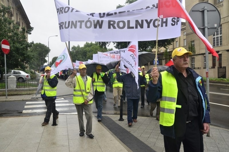 Protest rolników w Poznaniu.