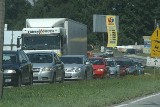 Wypadek na Giszowcu na DK 86. Korek zablokował Katowice