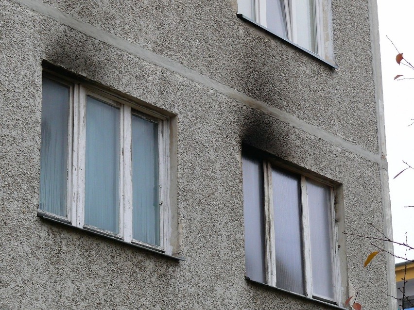 Pożar w bloku przy Szymanowskiego w Chełmie